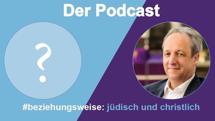Text 'Der Podcast' mit Foto von Bischof Stäblein